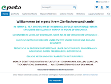 Tablet Screenshot of e-pets.de